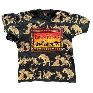 Vintage 90’s Disney’s The Lion King Single Stitch AOP Movie Promo T Shirt